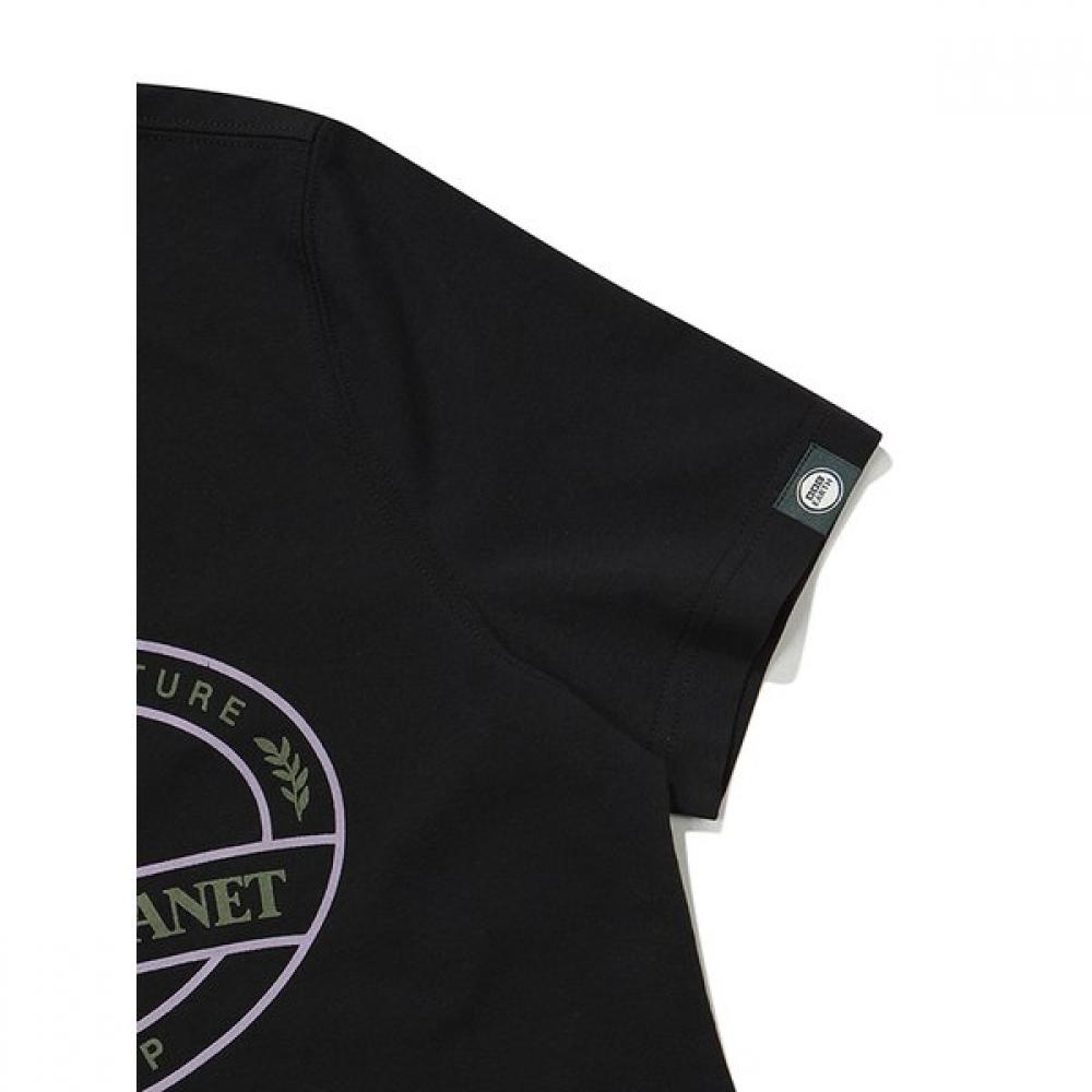 Embroidered PoinT ShorT Sleeve T shirT Black
