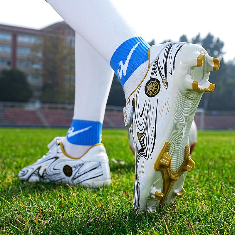 28-39 Children's Football Boots Children's Magic Stickers Strap Plastic Nail Football Shoes