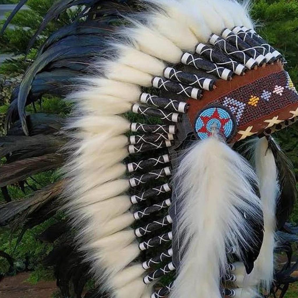 Искусственное перо Головной убор Маскарадная шляпа Головной убор вождя коренных американцев