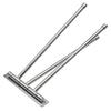 Sumnacon Towel Hanger, Swing Arm, Bathroom Towel Bar, Wall-Mounted, Space-Saving, Brushed Stainless Steel (M, Silver)
