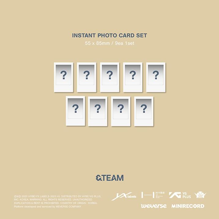 Предзаказ &TEAM KR 1-й мини-альбом Back to Life версия Weverse Albums. и почта