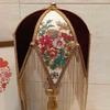 Высококачественная Тканевая Кисточка Бусины Лампа Французский Ретро Абажур Тень Классический Абажур Спальня Прикроватная Лампа Напольный Светильник Чехол