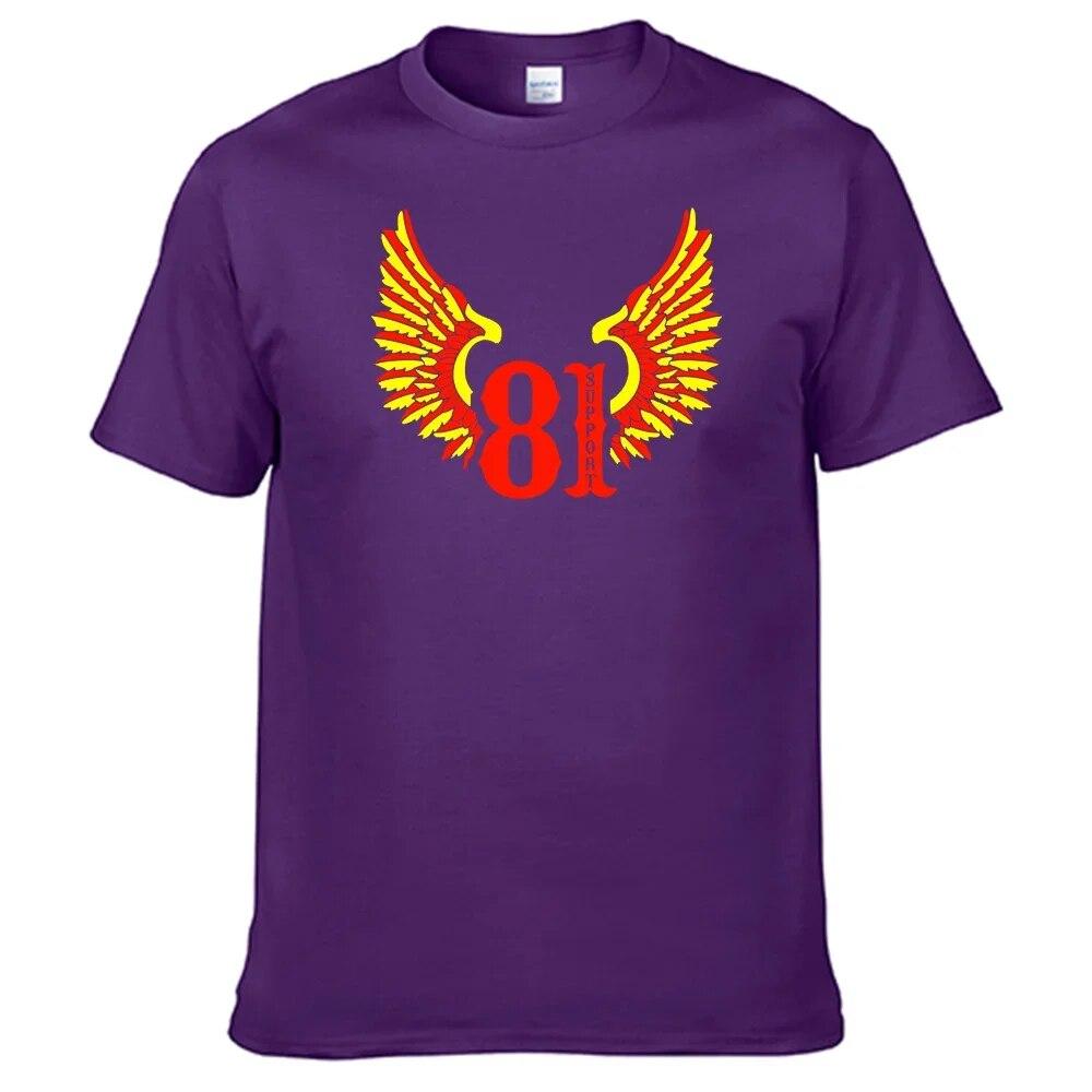 Футболка Support 81 Hells Angels, унисекс, 100% хлопок, топ продаж, рубашка N12