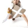 LIFKOME Pirate Knife Toy, Set of 2, Cosplay Goods, Pirate Sword, Costume, Pirate Sword, Plastic, Halloween Party Knife, Pirate Sword Prop