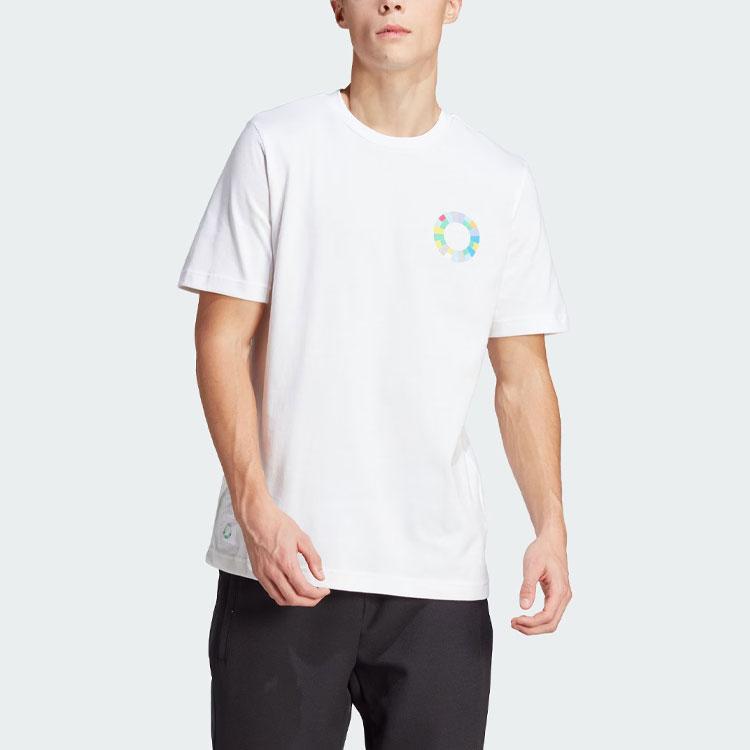 Adidas Манчестер Юнайтед Дизайнерское сотрудничество Футбольная культура Повседневная спортивная футболка с коротким рукавом Мужские топы Белые HY4734