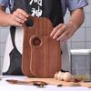 Multi-functional Ebony Wood Cutting Board Thickened Fruit Chopping Board Bread Board Home