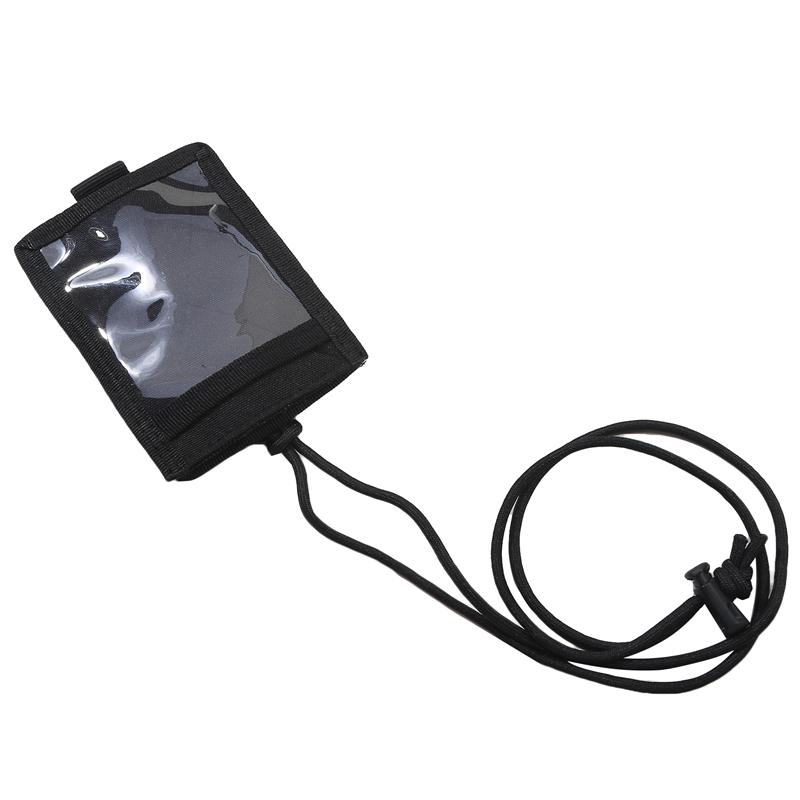 Id Card Holder Army Tactical Multi Functional Portable Id Card Case Patch Neck Lanyard And Credit Card Organizer