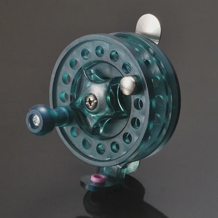 Mini Handheld Fly and Ice Fishing Reel with Drain