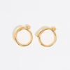 BIMBA Y LOLA [25SS] BIMBA Y LOLA Textured Hoop Earrings B255AIW034GOF