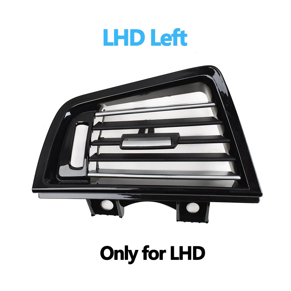 LHD RHD Piano Black Front Air Vents AC Outlet Panel Chrome For BMW 5 Series F10 F11 F18 520i 523i 525i 528i