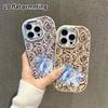 Phone case: 2D flat design suitable for iPhone 18 17 16 15 14 13 Pro protective case, couple style, crystal girl, Christmas and Halloween gifts
