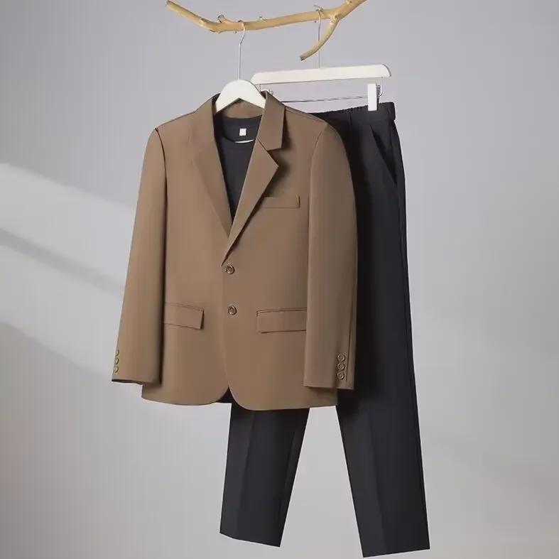 Men's Slim Fit Light Mature Jacket - High-End Casual Business Formal Suit, Plus Size, Groomsmen Style