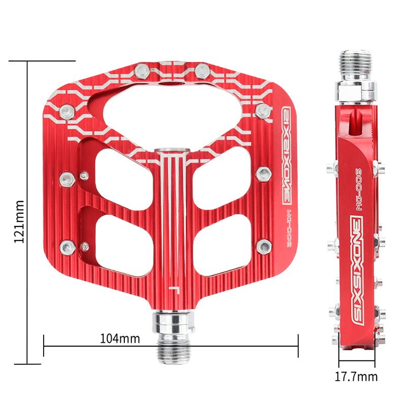 SIXSIXONE MG-006 Mtb Платформенная педаль для велосипедной подставки для ног Бесклипсовая плоская педаль Алюминиевая подставка для горного велосипеда с подшипником