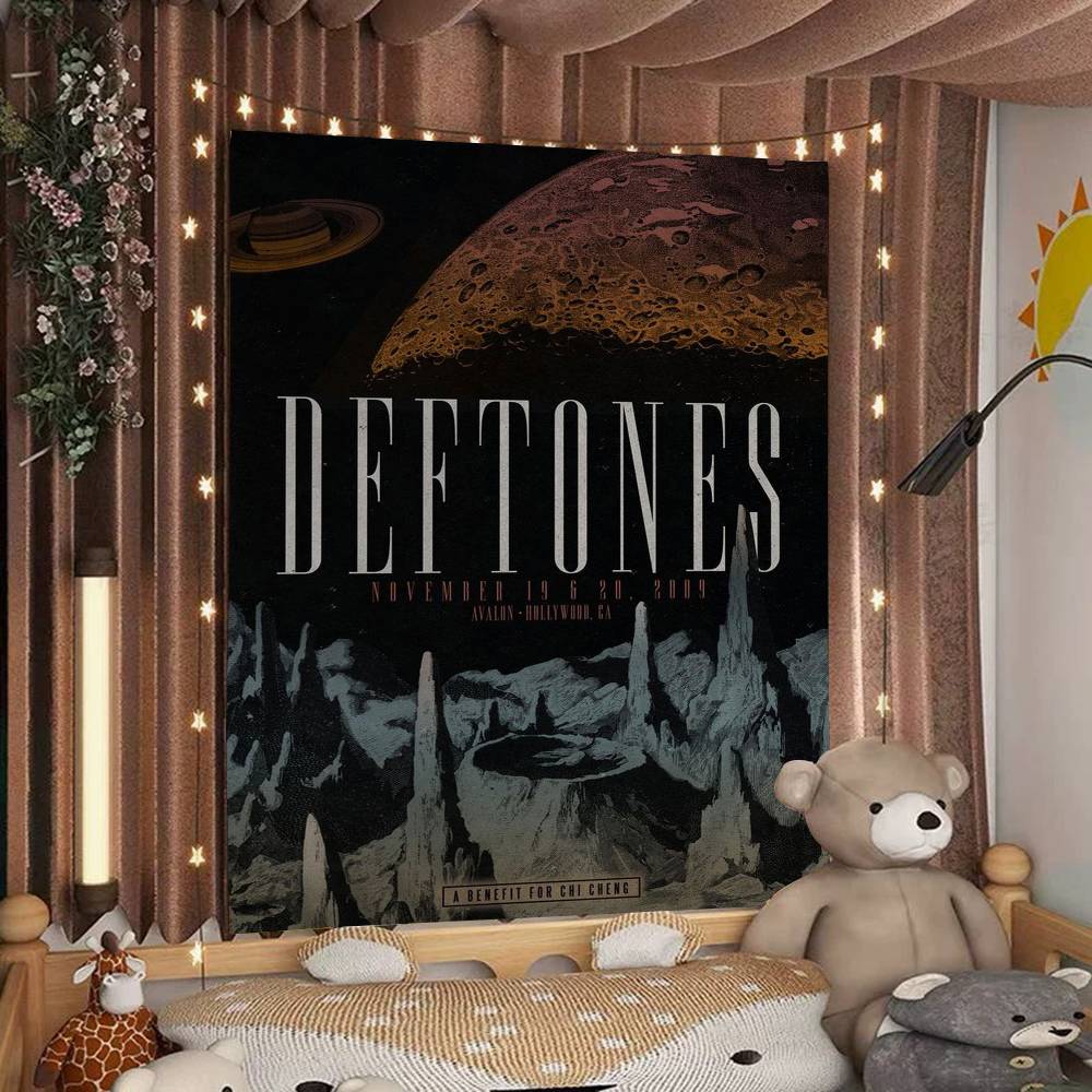 Рок DDeftones Группа Диаграмма Гобелен Богемные Настенные Гобелены Мандала Настенное Искусство Декор