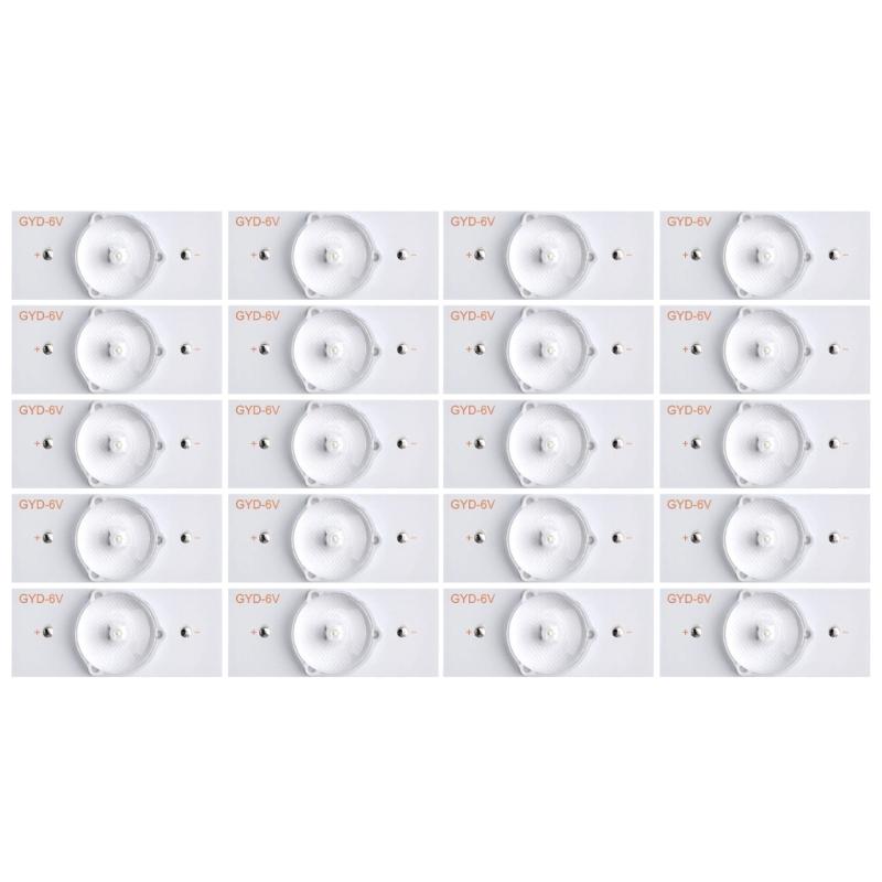 3V 6V LG6V Светодиодные бусины для подсветки LED с оптической линзой-фильтром для ремонта телевизоров Идеально для экранов 32-65 дюймов