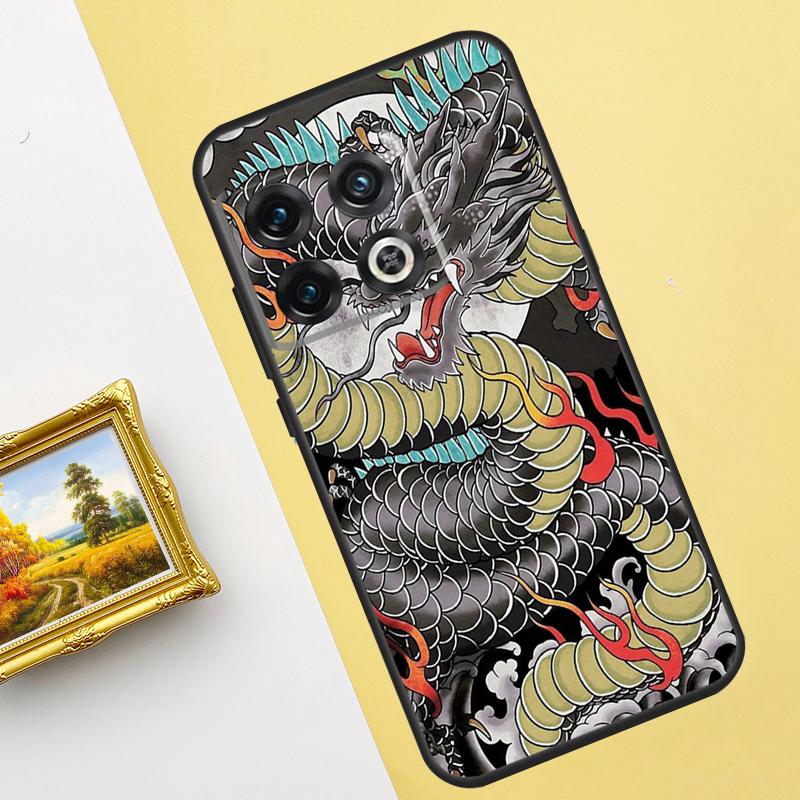 Японский Дракон Художественный Чехол Для Oneplus 10 Pro 9 Pro Ace 10T 9RT 8T Чехол Для Oneplus Nord 2 2T CE N10 N20 N300