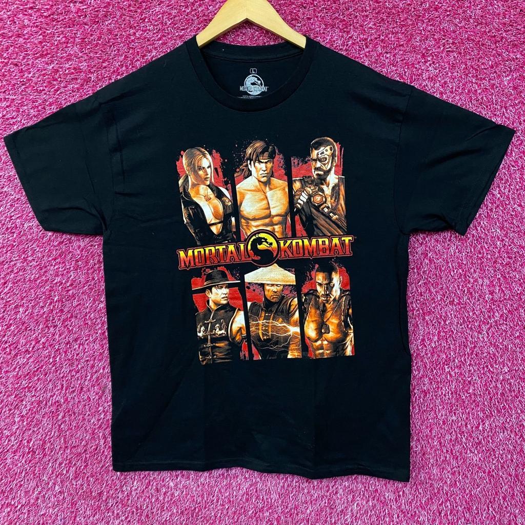 Футболка с дизайном сетки персонажей Mortal Kombat