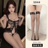 Sexy lingerie sexy lace embroidered onesie women's hollow open pajamas hot seduction uniform A