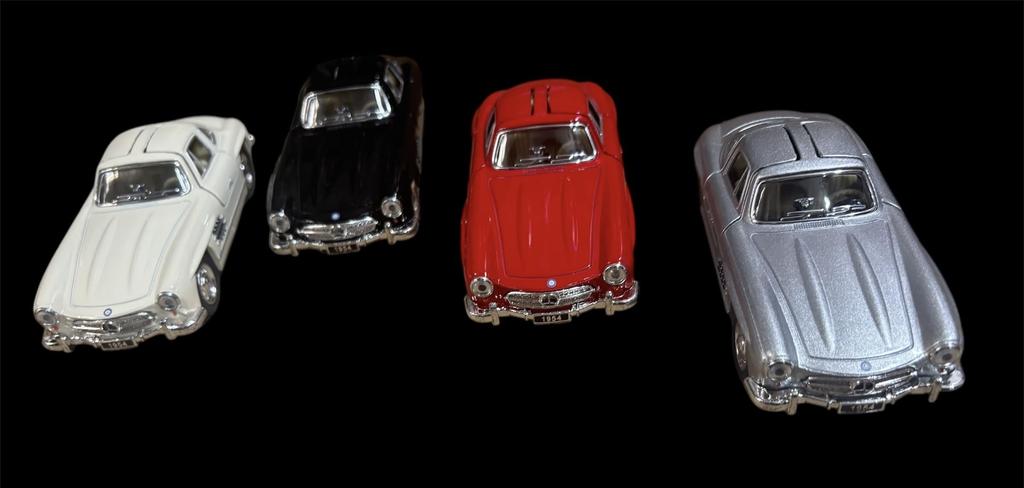 Kinsmart 1954 300 SL Черный (Масштаб 1/36) Купе Mercedes-Benz, (KM05346D-SL)