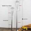 San Neng 12-inch 304 Stainless Steel Whisk