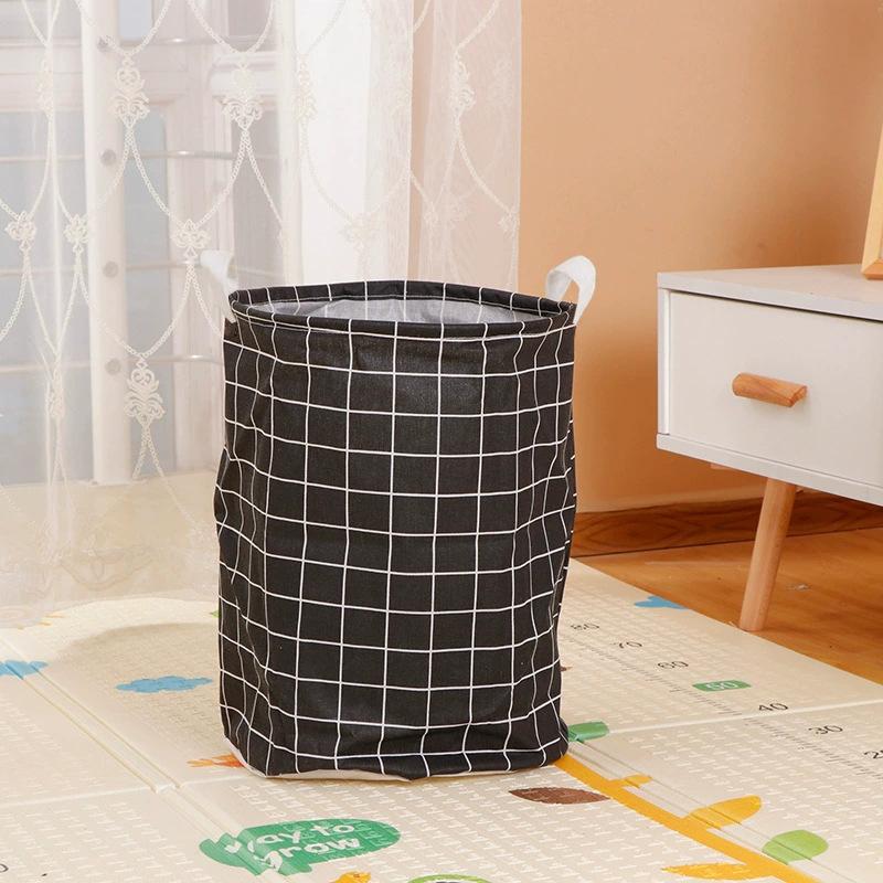 Large Capacity Fabric Laundry Basket Folding Waterproof Clothes Storage Basket Home Children Toy Sundries Storage Bag Organizer