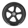 Wheelchair Wheel Replacement 16cm PU Walker Caster Accessory with Ball Bearing Black