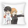 Чехол для подушки Sword Art Online Асуна Кирито Противопылевой чехол для подушки Невидимая молния Шелковистый короткий плюш Чехол для диванной подушки