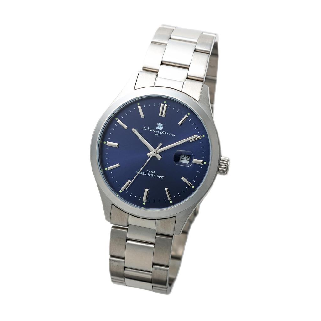 Analog Watch Simple Popular Ranking Business Waterproof Arm Watch with Cloth DBL [Salvatore Marra] Men's Men's [Product]