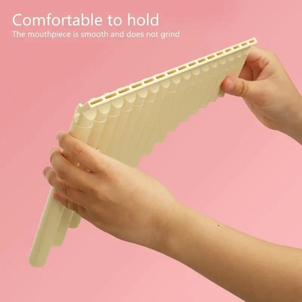 Ergonomic Pan Flute 18 Pipes Musical Instrument Beginner Friendly C Scale Panpipe Folk Music