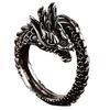 Унисекс Ретро Китайский Дракон Резной Регулируемый Открытый Палец Кольцо Ювелирный Подарок