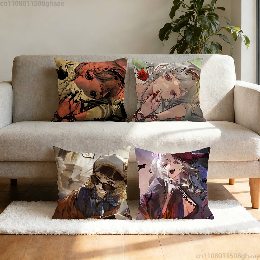 RReverse 1999 Game Pillow Case Square DoubleSided Printing Short Plush Sofa Cushion Cover Bedroom Bedside Pillow