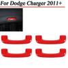 Для Dodge Charger 2011+ Красная внутренняя отделка Ручка-поручень на потолке Накладка-стикер