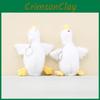 Keychain Plush Soft Goose Pendant Compact Size Travel Bag Ornament Doll Gift