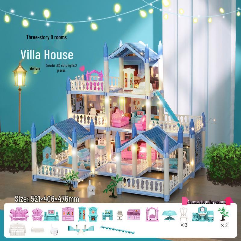 Игровой набор Кукольный домик Замок принцессы: Пазл Вилла для девочек