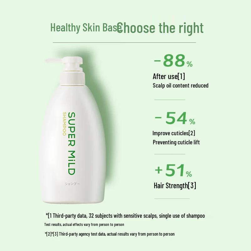 SUPER MiLD Green Field Aroma Refreshing & Volumizing Shampoo Twin Pack