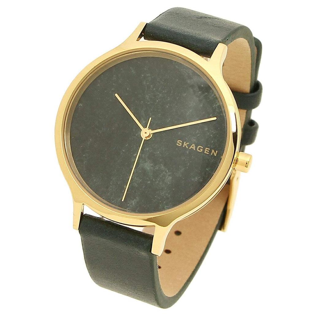 SKAGEN Watch Women Green Yellow Gold SKW2720