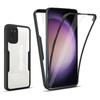 Чехол для Samsung Galaxy S23 Ultra Plus 360, прозрачный двусторонний мягкий силиконовый чехол для телефона Samsung S 23 S23Ultra S23Plus, защитный чехол из ТПУ для всего тела
