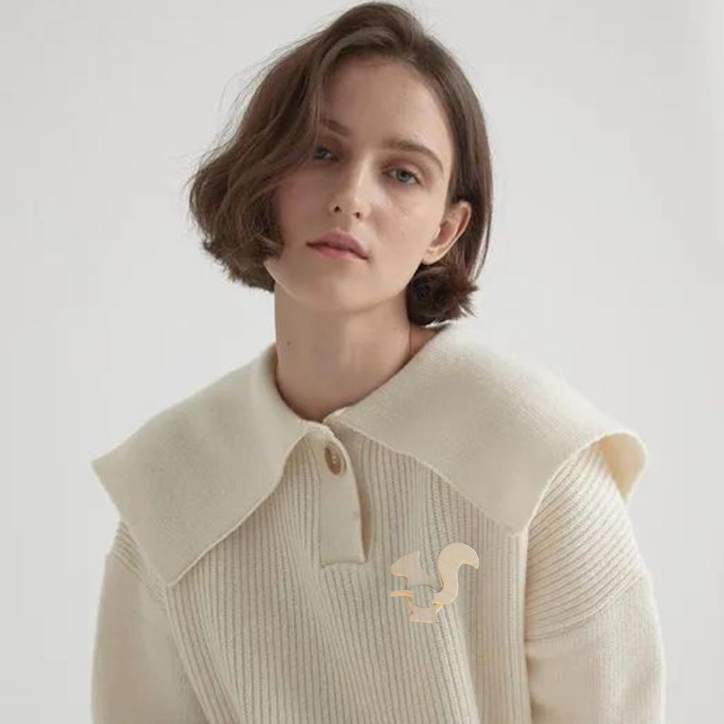 Деревянная брошь в форме животного, креативный дизайн, деревянная брошь ручной работы, зажим для свитера