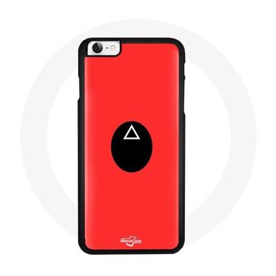 Coque Iphone 7 - Squid Game - Masque Triangle - Souple - Rouge - Mixte