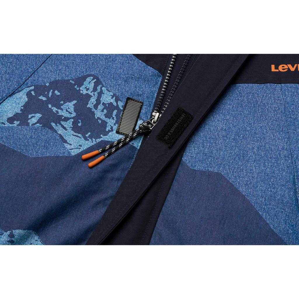 Levis Модный Универсальный Трендовый Удобный Повседневный Пуховик с Капюшоном Унисекс Верхняя Одежда 004Z8-0000