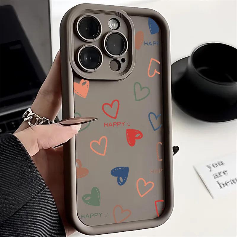Чехол для телефона Realem C67 C63 C65 C55 C53 C51 C21Y C25Y C35 C30 C33 8i 11 8 12 Pro Plus 5G GT Master Милый Чехол для Телефона с Сердечком Любви