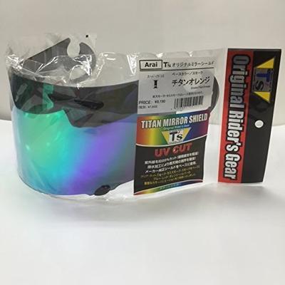 Зеркальный щиток Tees (ARAI Super Adsys I) Дымчатый/Титан-оранжевый [Совместим с RX-7RR5, ASTOR-IQ, Quantum-J и RAPIDE-IR] SPI