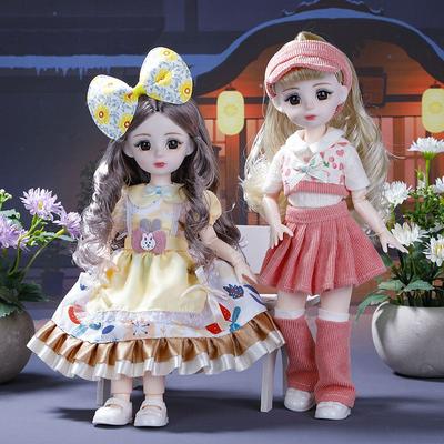 30 см толстая кукла 6 очков Bjd принцесса костюм одежда Лолита юбка платье игрушка девочка кукла