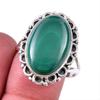 Ювелирное кольцо из чистого серебра 925 пробы с натуральным малахитом, размер 10, E4S97