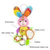 Cute Baby Bed Stroller Hanging Toys Teether Baby Rattle Mobiles Plush Animal Toys Baby Toys Gifts