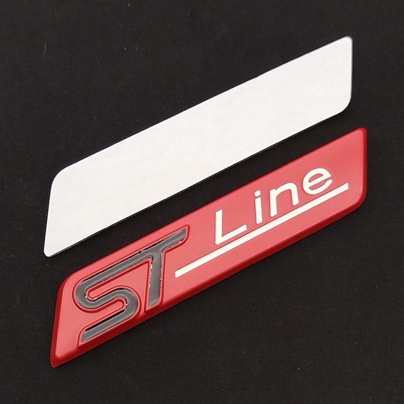 WGL2 3D Металлический Значок STLine ST Line Наклейки на Крыло Автомобиля Задний Багажник Для Ford Focus Fiesta Mondeo Декоративные Аксессуары