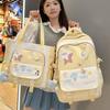 Schoolbag Junior High School Girls' Large Capacity and High Value Ins Wind Niche Backpack Two Piece Tutorial Bag Light Backpack