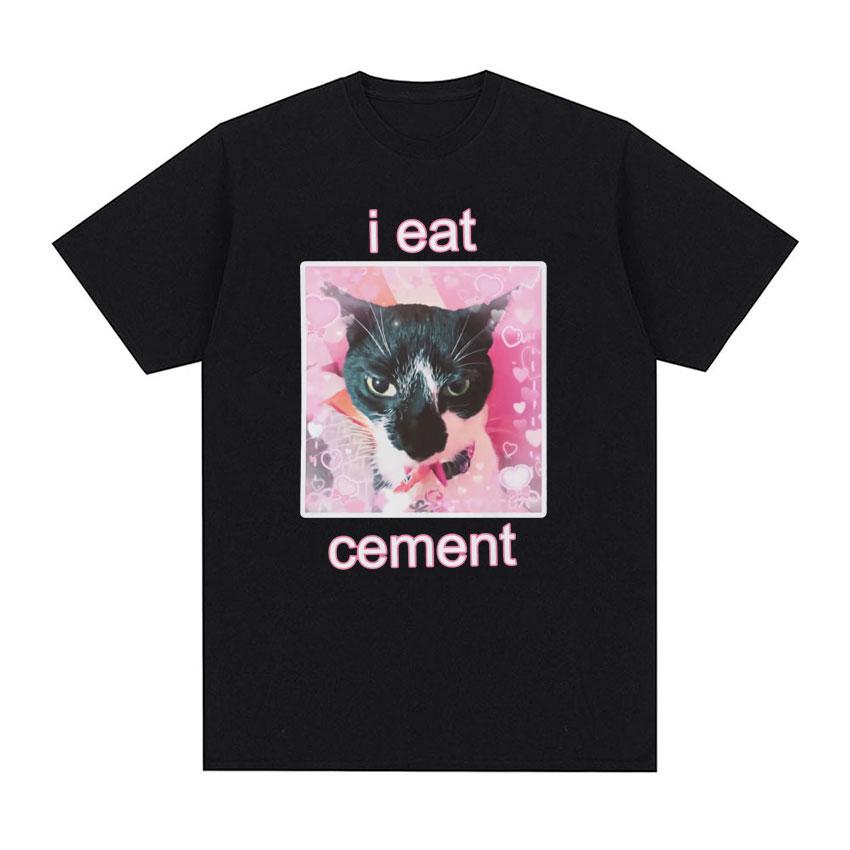 2026 Summer I Am Contaminated with Funny Cat Meme Short Cartoon Sleeve 100 Cotton Unisex WoUnisex Vintage Unisexs Tshirt Leisure Neck