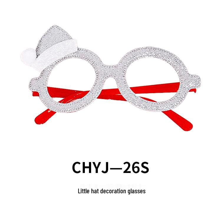 Креативные рождественские очки - Санта, Снеговик, Рога для взрослых и детей