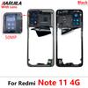 100% Оригинал Новый Для Xiaomi Redmi Note 11 Global 4G / Note 11s Средняя Рамка Рамка Рамы Средняя Пластина Запасные Части Черный / Синий